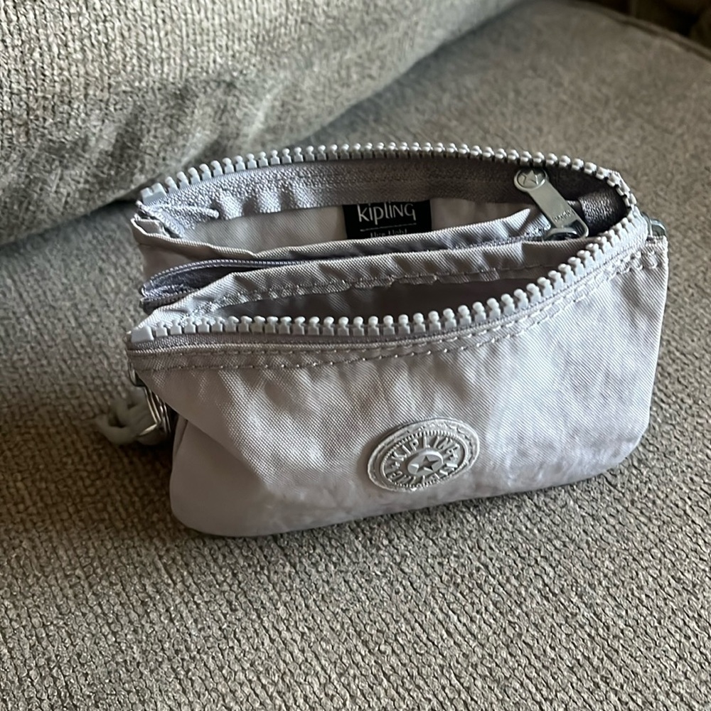 Kipling Gray large Creativity pouch.